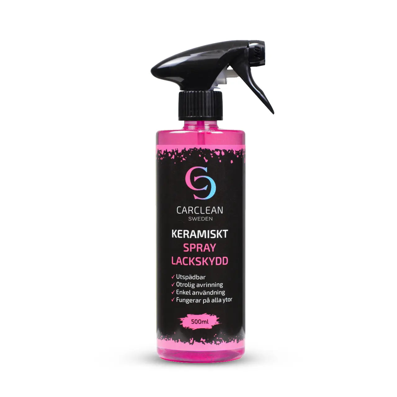CarClean Keramiskt Spray-lackskydd 500ml - snabbt och enkelt applicerbart skydd som ger långvarig glans och vattenavrinning till bilens lack. Idealisk för en hållbar och professionell finish på bara två minuter. bubbelgumdoft