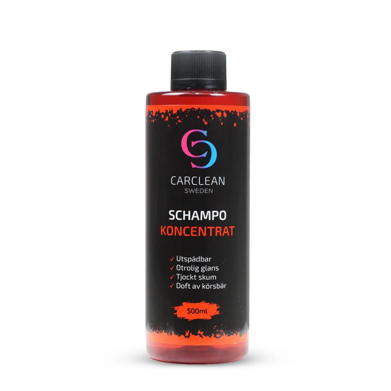 CarClean Schampo Koncentrat 500ml - ett högkoncentrerat bilschampo som ger ett tjockt, rengörande skum och räcker länge. Perfekt för både tvätthink och foam lance. Blandas med vatten för optimal användning och lämnar bilen skinande ren.