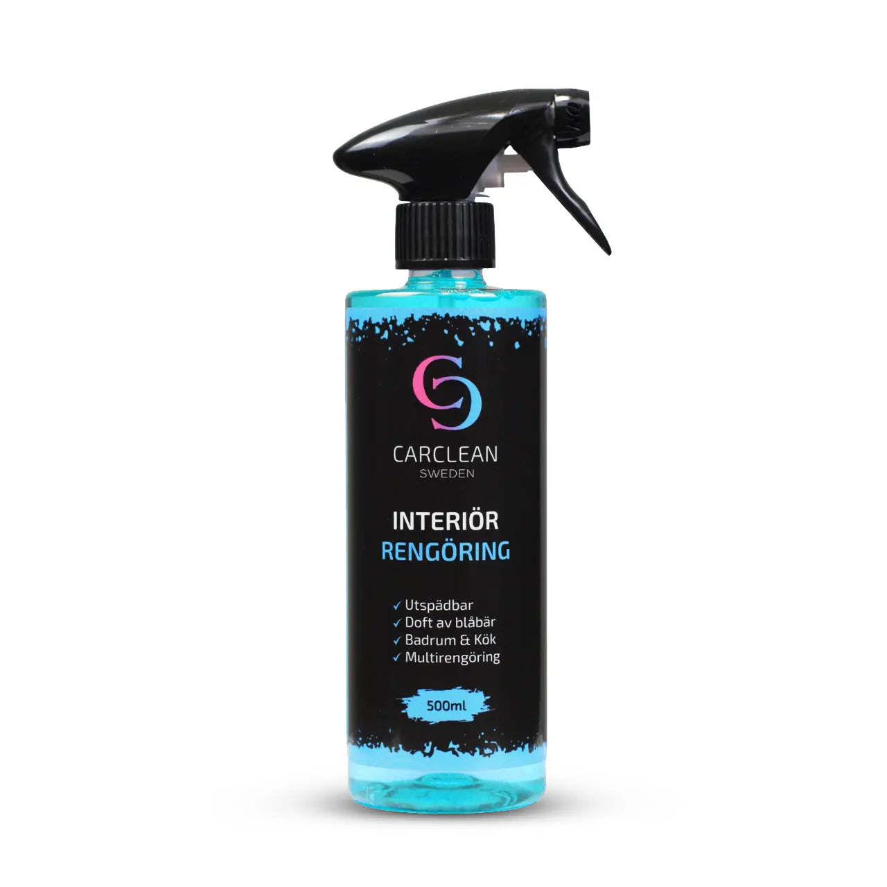 CarClean Interiör Rengöring 500ml - mångsidig lösning för rengöring av bilens interiör, inklusive instrumentpanel, textil, alcantara och skinnklädsel. Effektiv på alla ytor och idealisk för både bil- och hembruk.